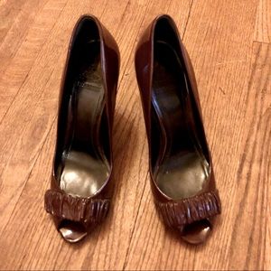 Patent leather Burberry heels